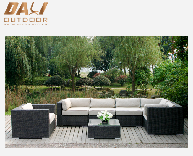 Ensemble de canapé extérieur en rotin de jardin OEM