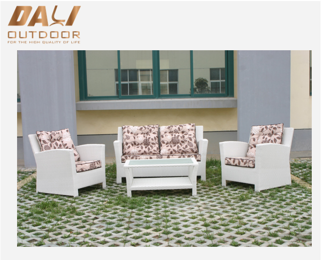 Ensemble extérieur de sofa en osier de jardin de patio de rotin pour des meubles